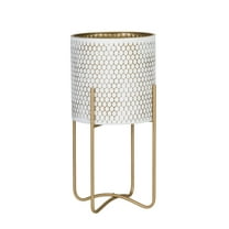 Aspire Home Accents 25.25" x 13.25" Round Multi-Color Honeycomb Metallic Plant Planters