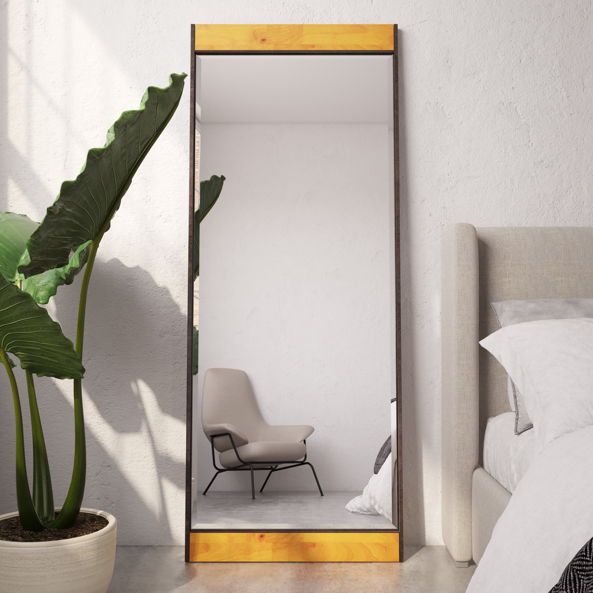 Aspire Home Accents Cliveden Industrial Wood & Metal Floor Aspire Home Accents Cliveden Industrial Wood & Metal Floor