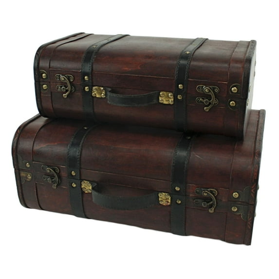 Aspire Home Accents Rothschild Suitcase Trunks - Set of 2