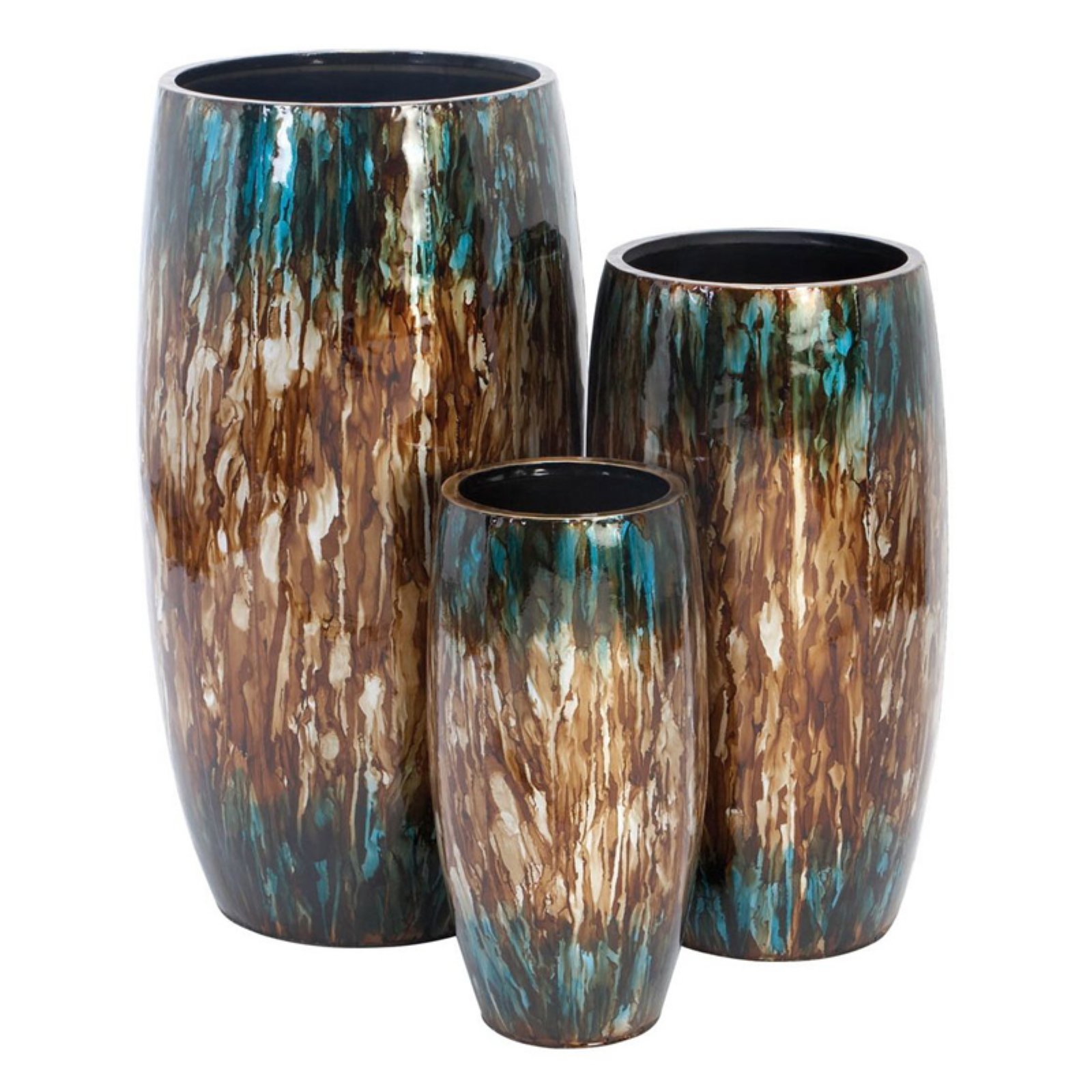 Aspire Home Accents Tall Colorful Metal Planters - Set of 3 - image 1 of 2