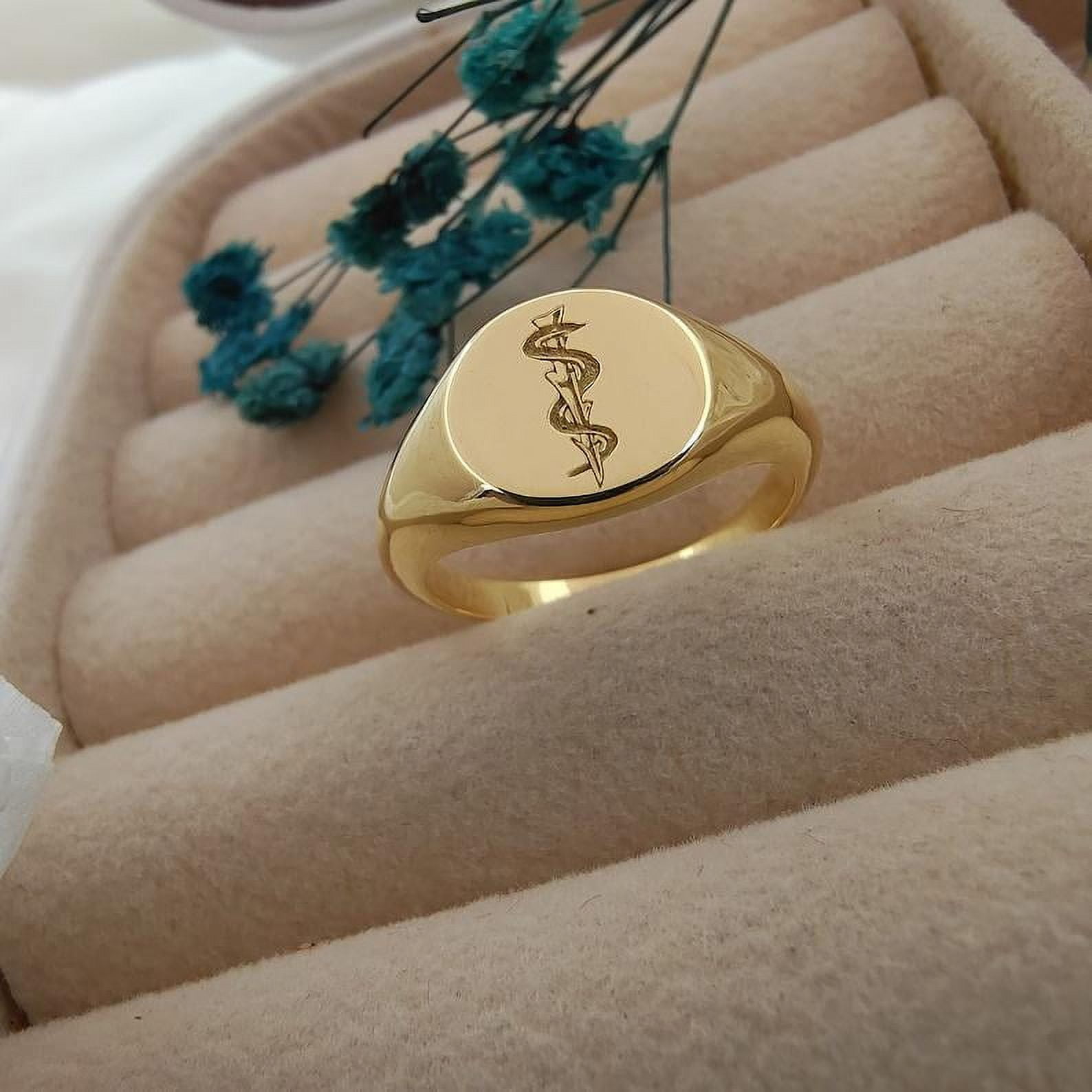 US MEDICAL CADUCEUS 10K RING/11,55