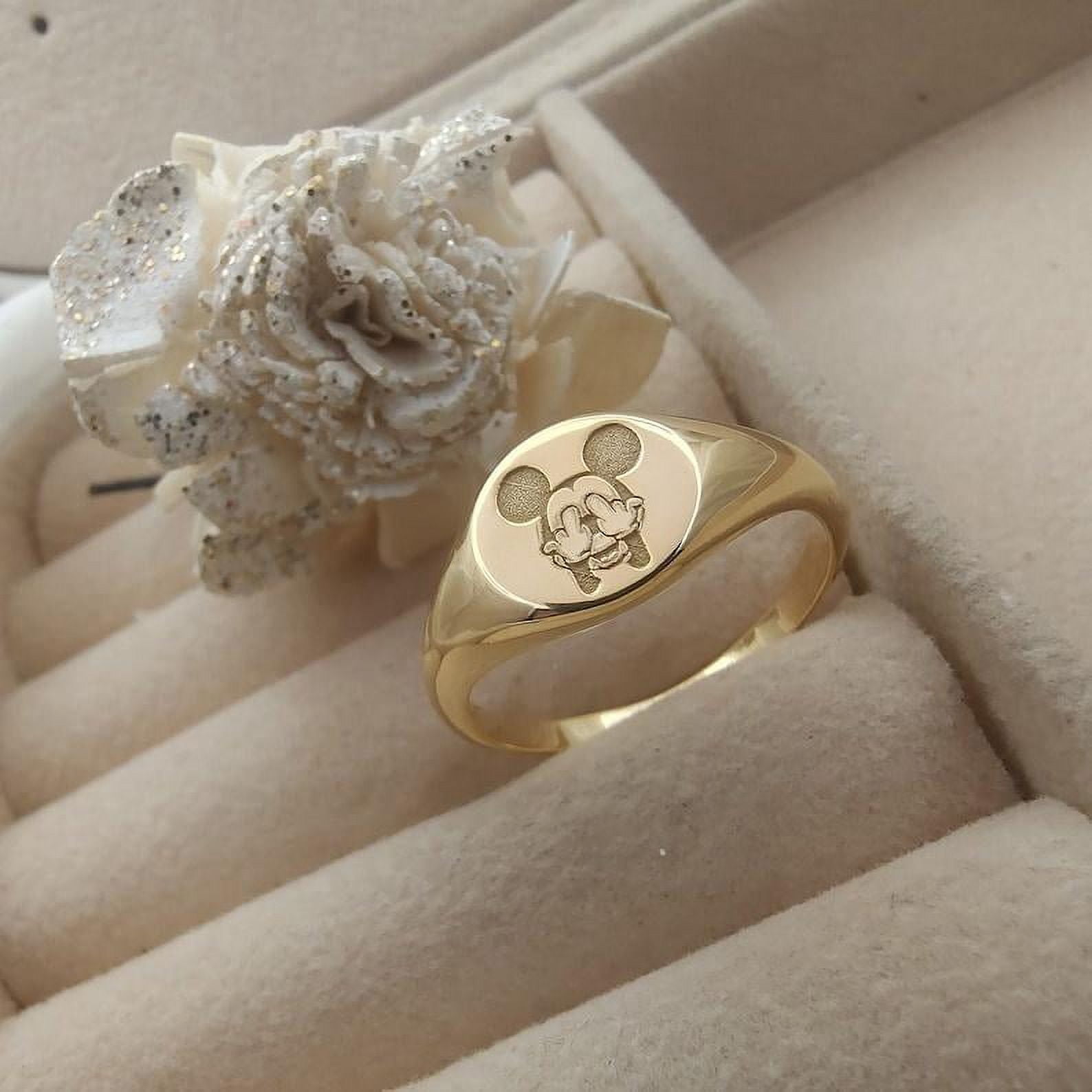 Aspire Jewels-Mickey Mouse Ring Mickey Jewelry Fu_k Off Ring, Signet ...