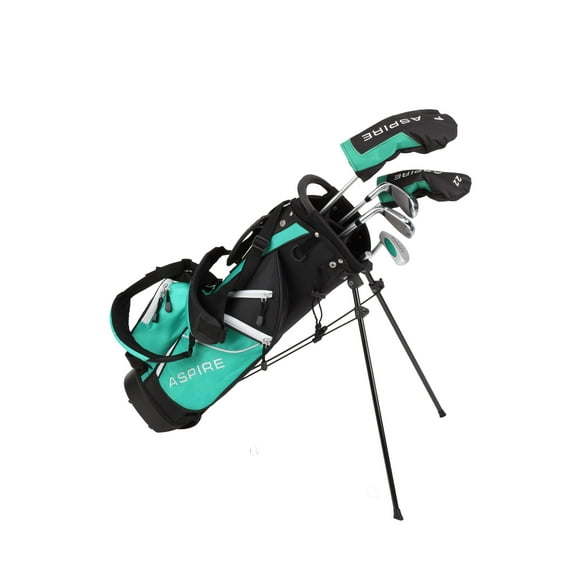 Aspire Junior Plus Premium Golf Club Set for Children, Kids - 5 Age Groups Boys and Girls - Right Hand