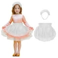 thumbnail image 1 of Aspire Kid's Waist Apron and Headband Set, Christmas Maid Costume Lace Cotton Half Apron, 1 of 7