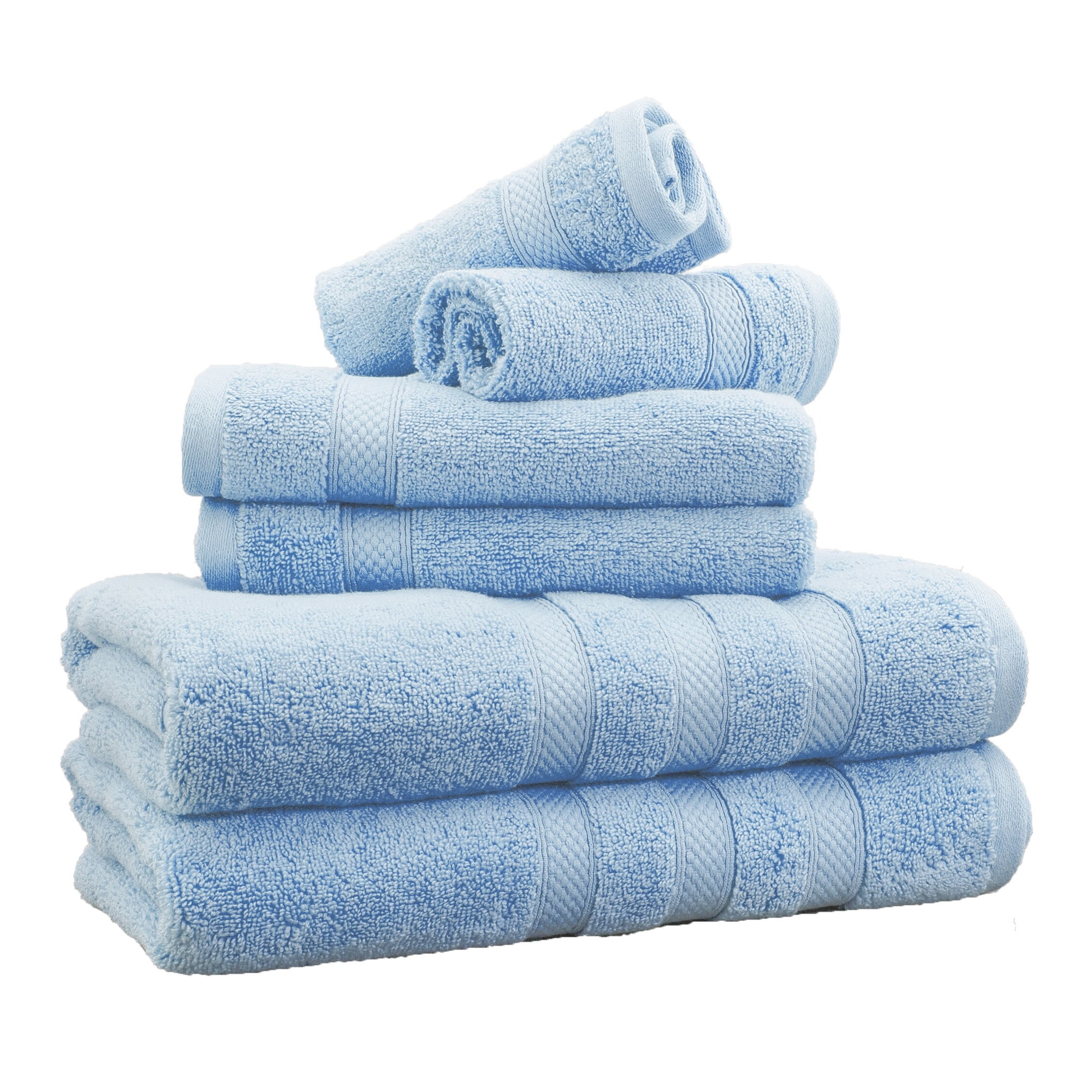 Softerry Premium Plush Bath Towel Set - 100% Soft Cotton - Baby Skin Extra  Absorbent Zero Twist High Performance - Luxury Hotel & Spa Quality - Fade