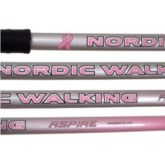 Aspire Nordic Walking Sticks Poles For Hiking, Trekking – 3 Sizes & 6 Colors!