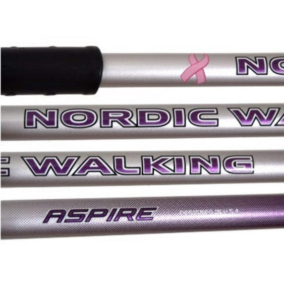 Aspire Nordic Walking Sticks Poles For Hiking, Trekking – 3 Sizes & 6 Colors!