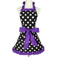 thumbnail image 1 of Aspire Retro Polka Dots Kitchen Apron For Women, Christmas Cooking Apron Waitress Cafe Working Apron, 1 of 7