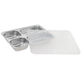 thumbnail image 1 of Aspire Stainless Steel Lunch Box Containers with Plastic Lid Bento Box Dinner Tray-4 Sections, 1 of 5