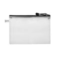 thumbnail image 1 of Aspire Waterproof Mesh Zipper Pouches Document File Folders Black Storage Bags-Black-B5, 1 of 7