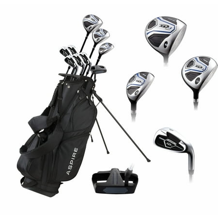 Aspire XD1 Mens Complete Golf Clubs Package Set - Right & Left Hand - Available in Blue or Red - 2 Size Options!