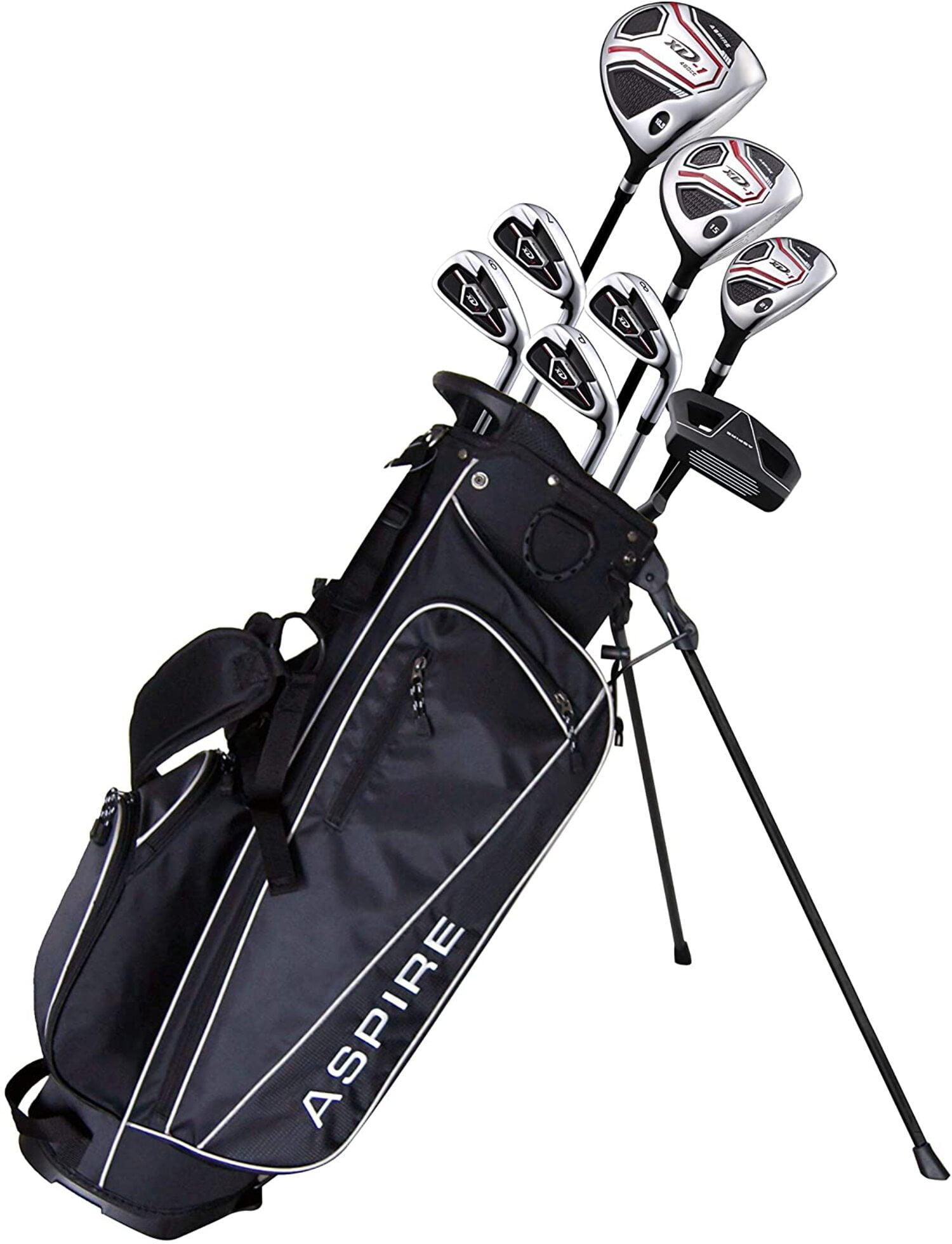 Aspire XD1 Teen 13 Piece Golf Club Package Set  Available in Right  Left Handed  Designed for Ages 13-16
