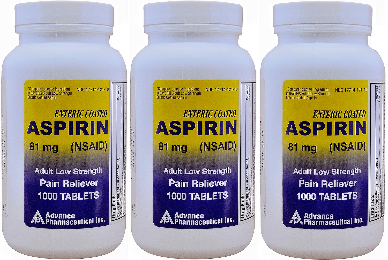 Aspirin 81 mg Generic for Bayer Low Dose Adult Aspirin Regimen Enteric