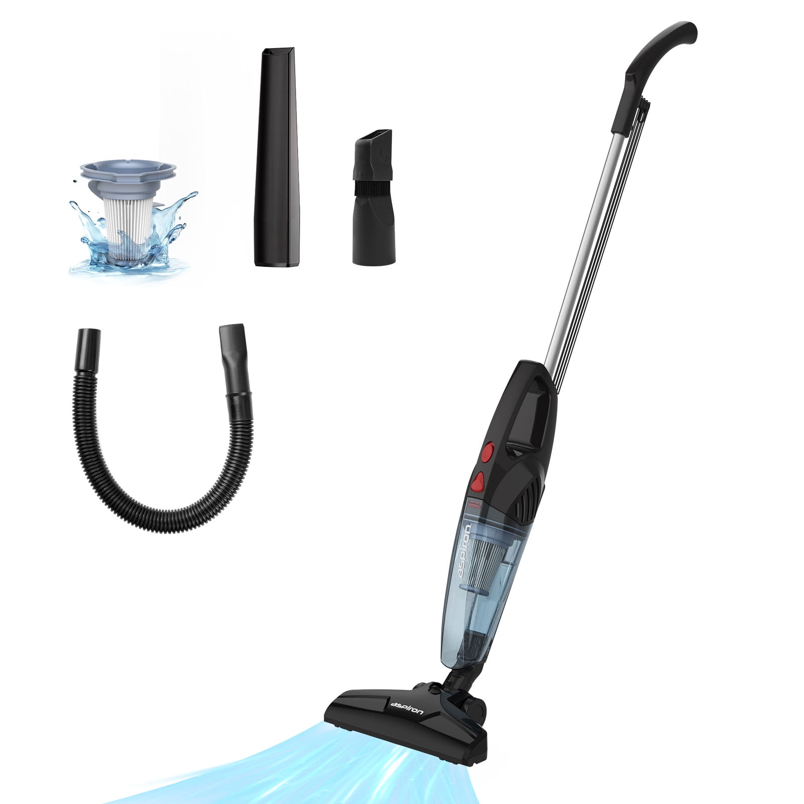 Aspiron 5in1 Lightweight Corded Stick Vacuum, Upright/Handheld Vacuum