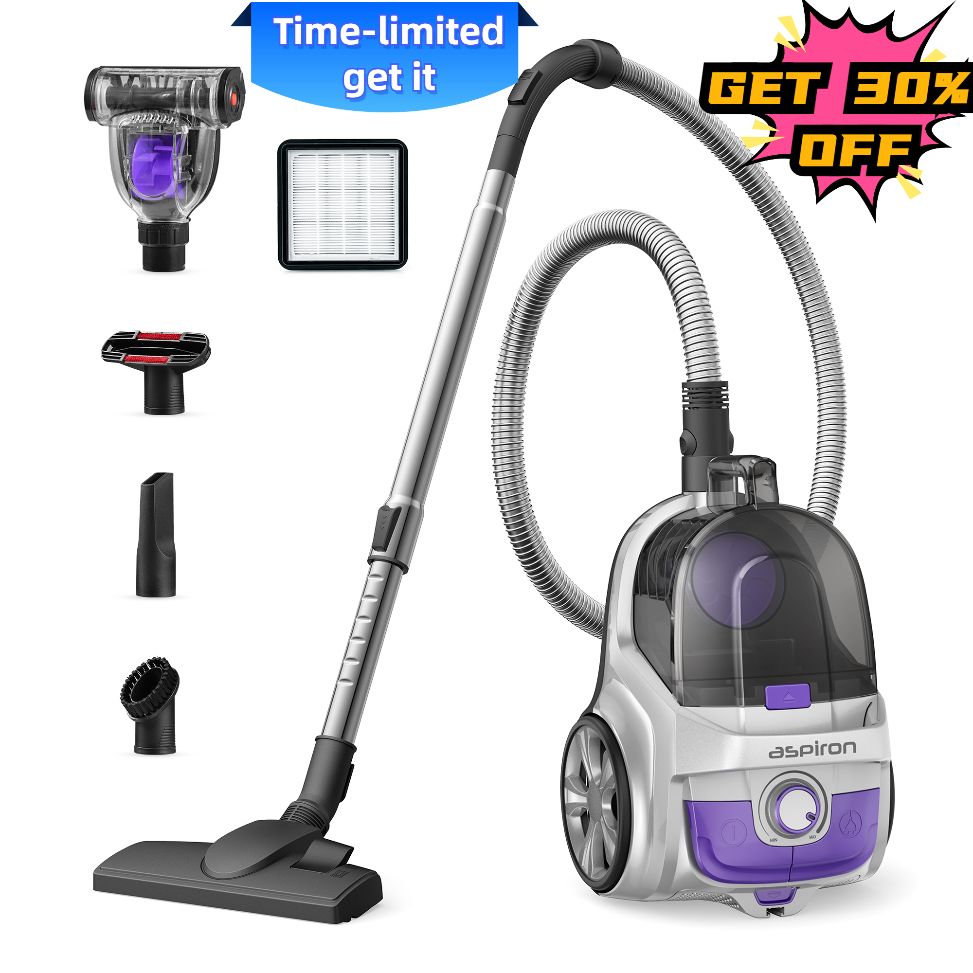 HART Pro Bagless Upright Vacuum with HEPA Media Filter