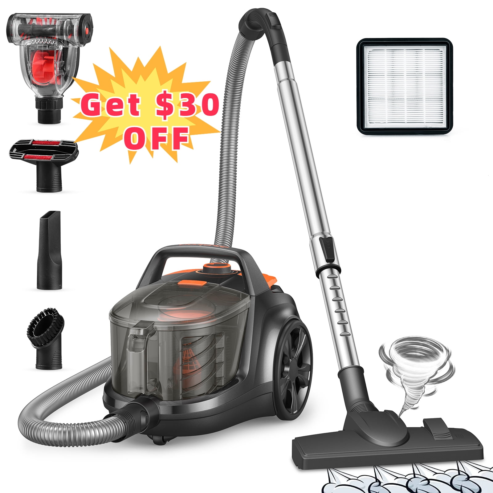 BLACK+DECKER Vacuum Cleaners with Rotating Brushes for Sale