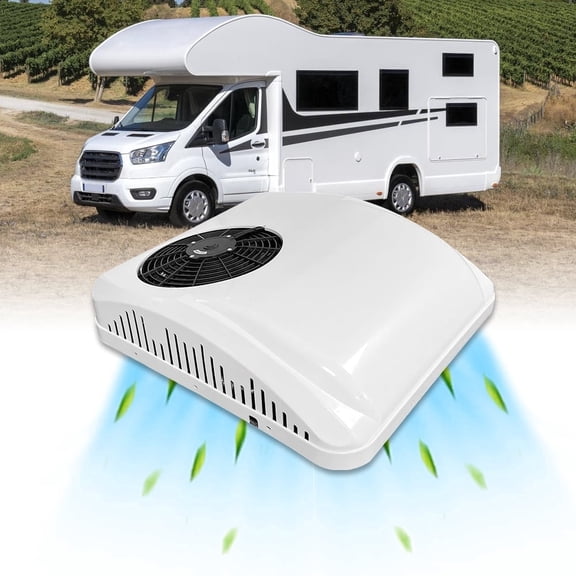 Aspligo 12V 10000 -13500 BTU Rooftop Air Conditioner for RV Heating & Cooling,12 Volt DC AC, Brushless Compressors, Ultra-Quiet for Truck, Campers,Campervan, Caravan,Trailers and Motorhome