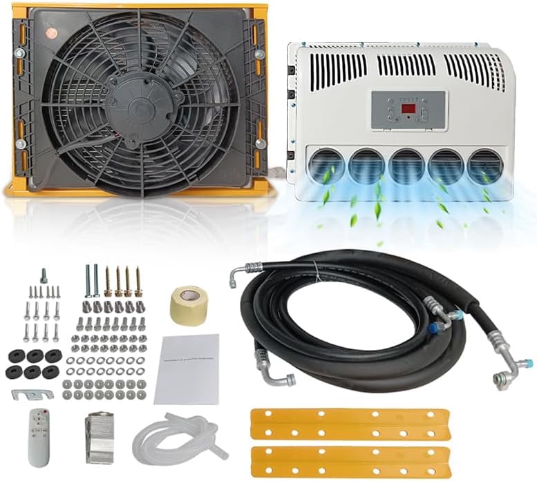 Aspligo 12V Air Conditioner 9500BTU, Backpack Mini Split AC, Low Noise ...