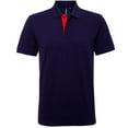 thumbnail image 1 of Asquith & Fox Mens Classic Fit Contrast Polo Shirt, 1 of 5