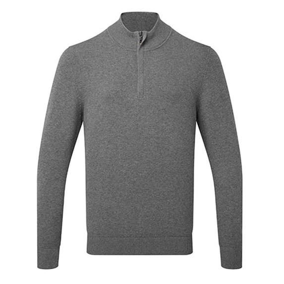 Asquith & Fox Mens Cotton Blend Zip Sweatshirt