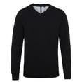 thumbnail image 1 of Asquith & Fox Mens Cotton Rich V-Neck Sweater, 1 of 4