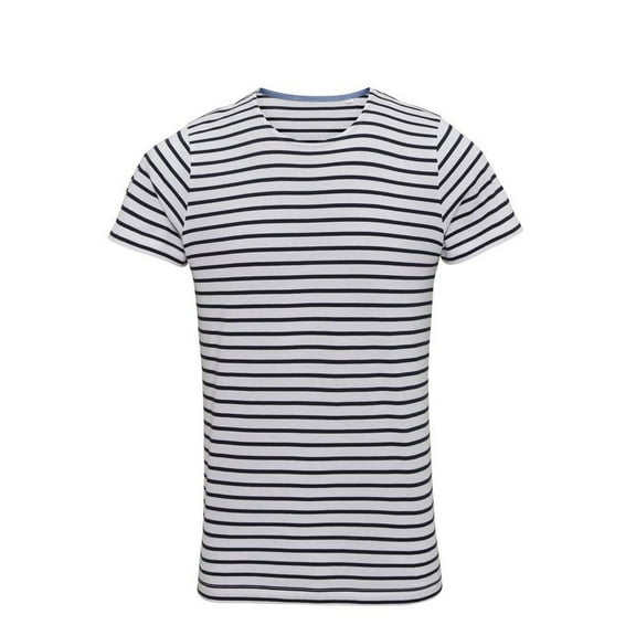 Asquith & Fox Mens Mariniere Coastal Short Sleeve T-Shirt