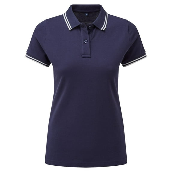 Asquith & Fox Womens Classic Fit Tipped Polo