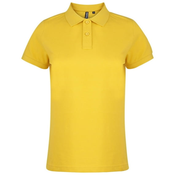 Asquith & Fox Womens Plain Short Sleeve Polo Shirt