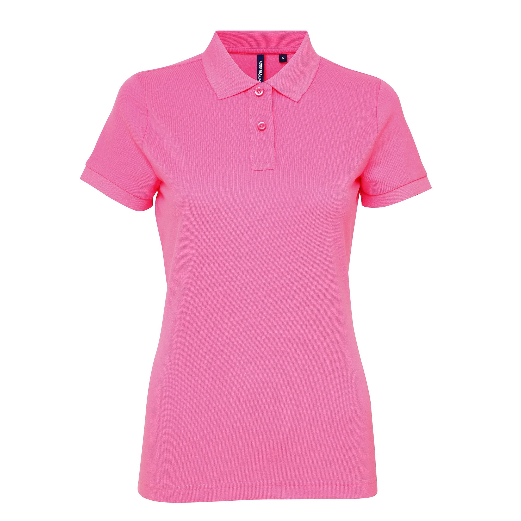 Asquith & Fox Womens Blend Short Shirt Performance Polo Sleeve