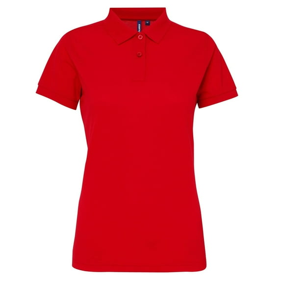 Asquith & Fox Womens Short Sleeve Performance Blend Polo Shirt