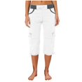 thumbnail image 1 of Asqwmvz Clearance Cargo Pants Women Capri Pants for Women Wide Leg Pants Woman Summer Pants for Women 2024 High Waisted Pants for Women Lounge Pants Women Cropped Pants for Women S-XXXL, 1 of 6