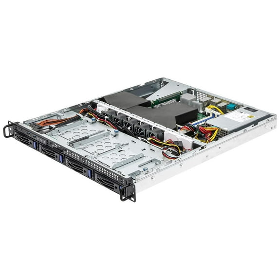Asrock Rack 1U4LW-X570/2L2T 1U Rackmount Server Barebone AMD AM4 Ryzen PGA1331 X570 4x3.5 HDD 400W PSU Dual 10G