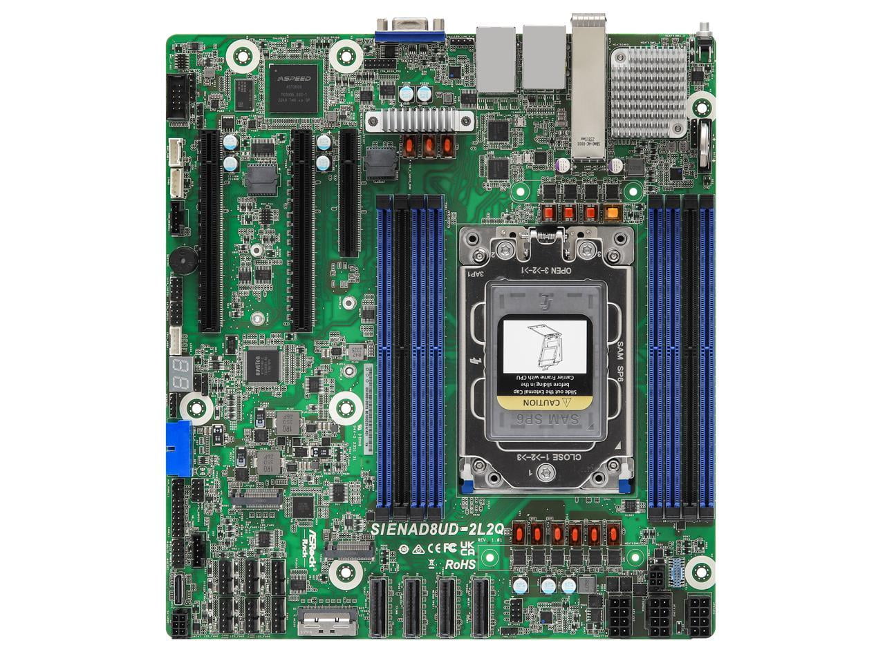ASRock Rack Server Motherboard SIENAD8UD-2L2Q Deep Micro-ATX 2x SFP28 ...