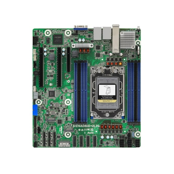 ASRock Rack Server Motherboard SIENAD8UD-2L2Q Deep Micro-ATX 2x SFP28 Single Socket SP6 (LGA 4844) AMD EPYC 8004