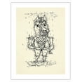 thumbnail image 1 of Ass (Esel) - From an Original Abstract Art Drawing by Paul Klee c.1925 - Bamboo Fine Art 290gsm Paper (Unframed) 17x22in, 1 of 4