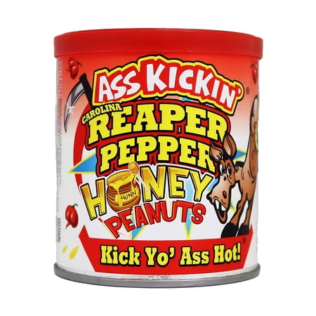 Ass Kickin’ Carolina Reaper Honey Peanuts 4.25 oz.