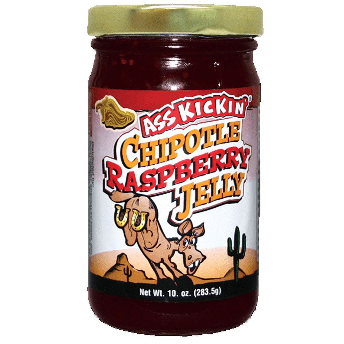Ass Kickin’ Chipotle Paste Red Raspberry Sweet & Spicy Jelly 10oz