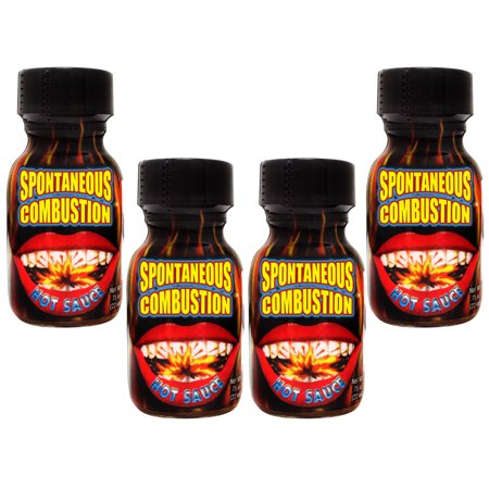 Ass Kickin’ Habanero Pepper & Capsicum Hot Sauce Mini Bottle 3/4oz, Pack of 4