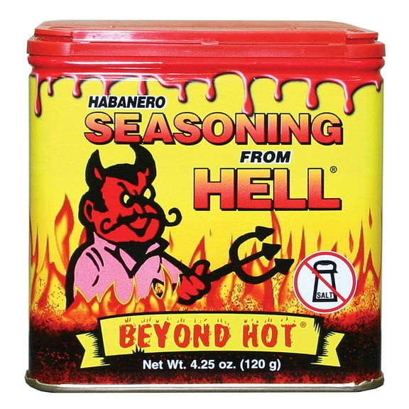 Ass Kickin’ Habanero Seasoning Pepper Sprinkle from Hell 4.25oz Chili Peppers, Habanero Peppers. No Salt.