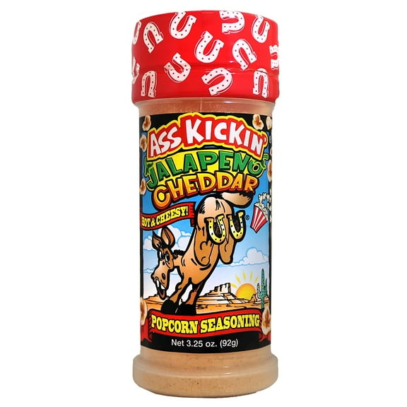 Ass Kickin Jalapeno Pepper Cheddar Mixed Popcorn Seasoning 3.25oz Pack of 1