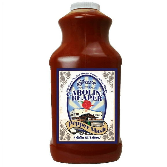 Ass Kickin Pure Carolina Reaper Pepper Mash Puree Hot Sauce 1 Gallon