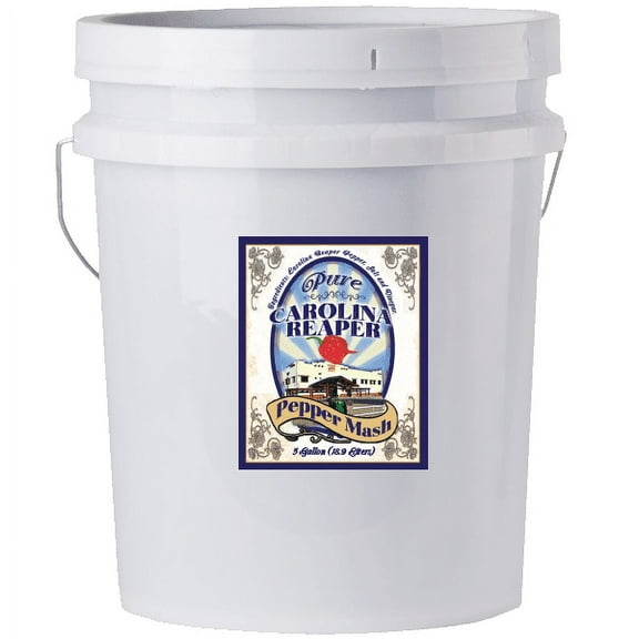 Ass Kickin Pure Carolina Reaper Pepper Mash Puree Hot Sauce 5 Gallons