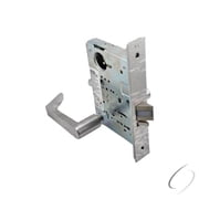Assa Abloy Accentra AUCN8805FL626 Storeroom Mortise Lock with Augusta Lever & Camden Escutcheon with E1R Para Keyway - Satin Chrome