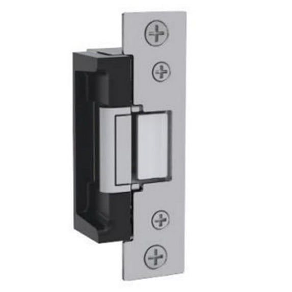 Assa Abloy Electronic Security Hardware - Deadbolt Electric Strike Faceplate Kit for Metal Frames, Satin Stainless Steel