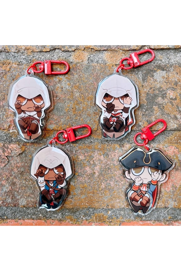 Assassin Inspired Climbing keychain 1 packs (read description!), random 1 pack
