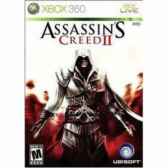 Pre-Owned Assassin's Creed II, Physical/Xbox 360, Action & Adventure Video Game, Parental Controls, 1 Offline Player
