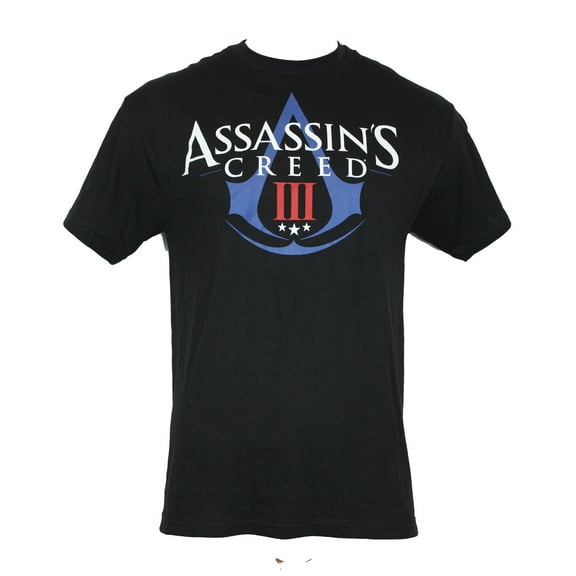 Assassin's Creed III 3 Mens T-Shirt - Blue & Red Game Crest