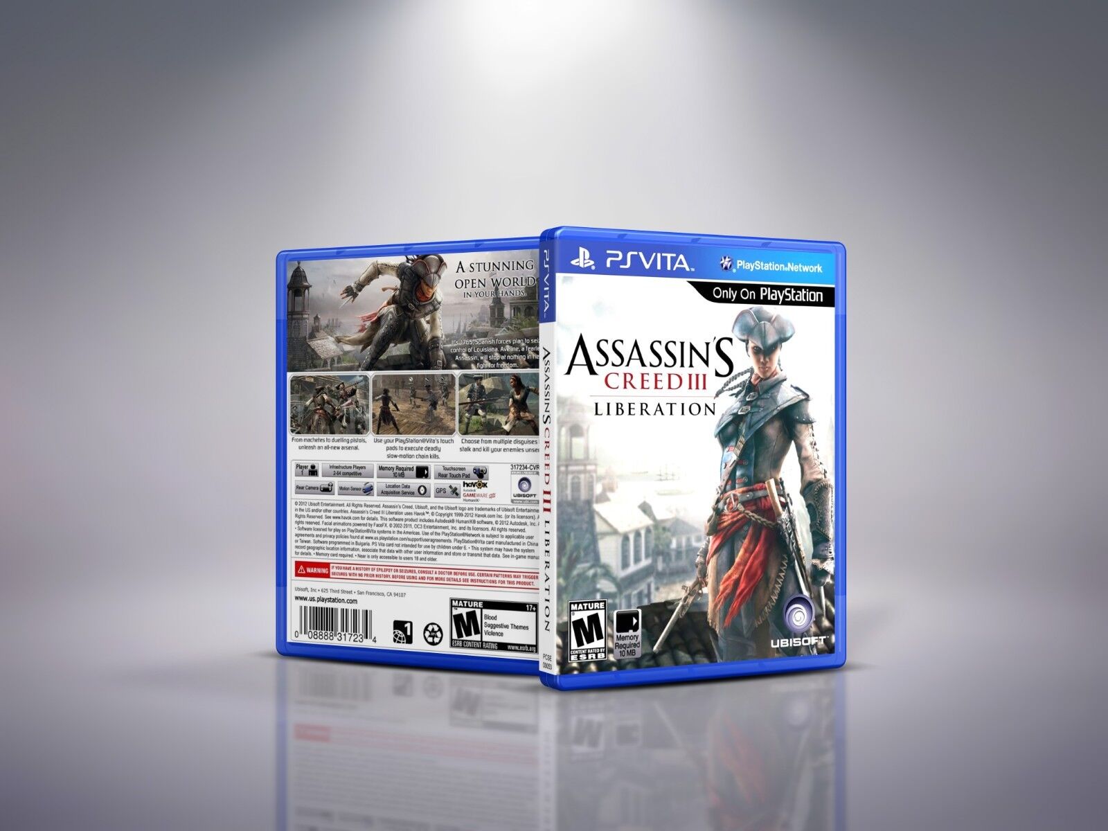 Assassin's Creed III: Liberation - PlayStation Vita Cover and Case. NO