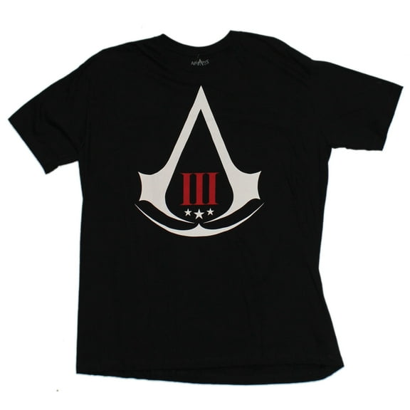 Assassin's Creed III Mens T-Shirt - Simple III 3 Logo (Medium)