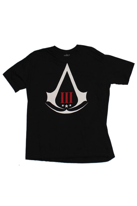 Assassin's Creed III Mens T-Shirt - Simple III 3 Logo (Medium)